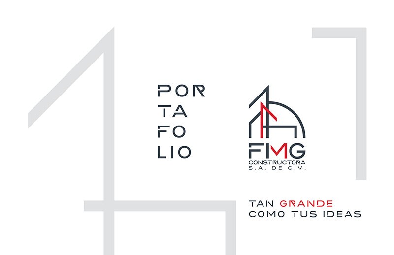 Diseño Editorial de Portafolio para la empresa FMG Constructora