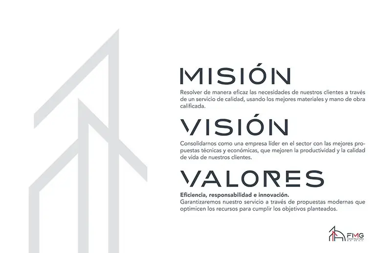 Diseño Editorial de Portafolio para la empresa FMG Constructora