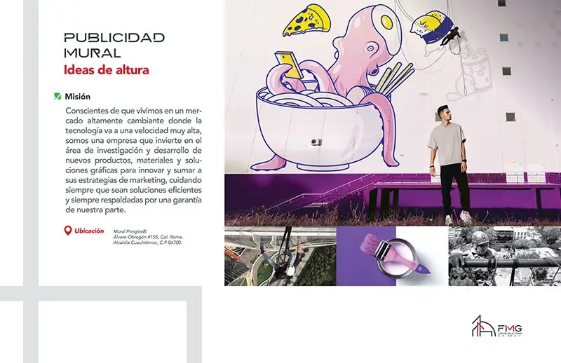 Diseño Editorial de Portafolio para la empresa FMG Constructora