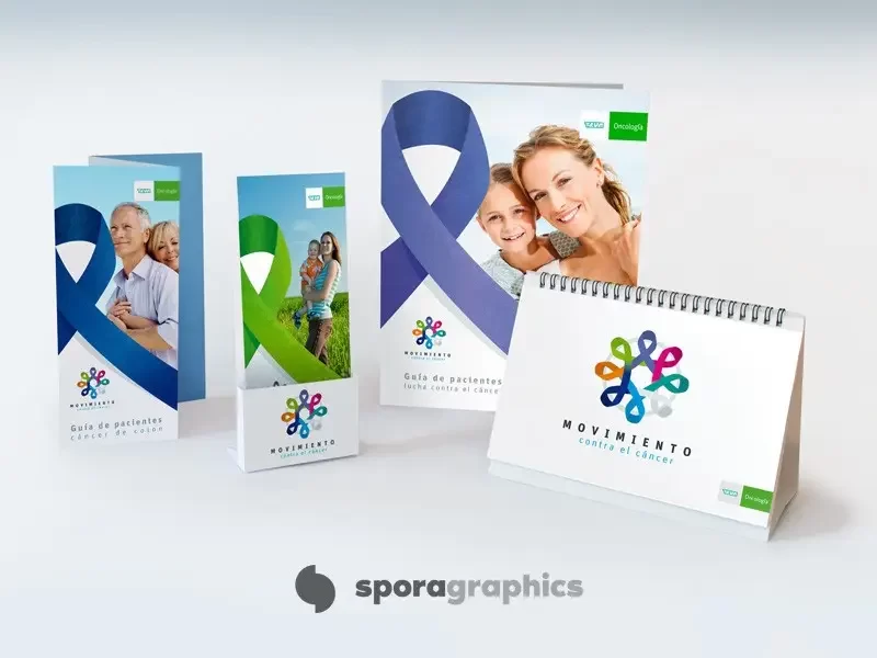 Diseño gráfico para la campaña Movimiento contra el Cáncer de Teva Pharmaceuticals