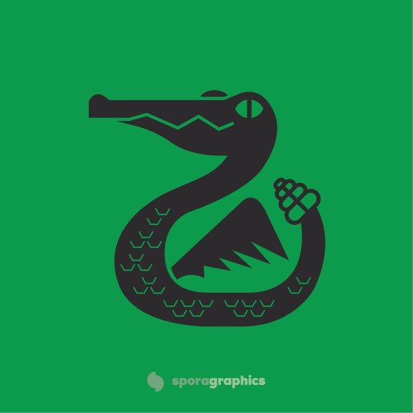 Diseño de personaje Serpiente para Candelaria, jabones artesanales