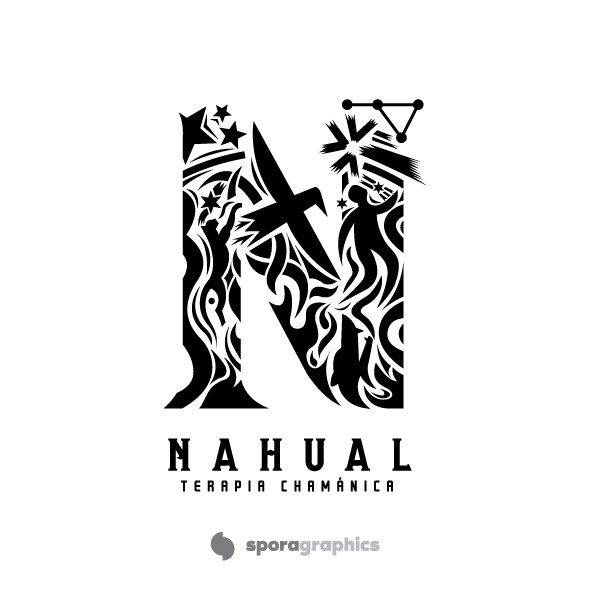 Diseño de Identidad Corporativa para Nahual, terapia chamánica.